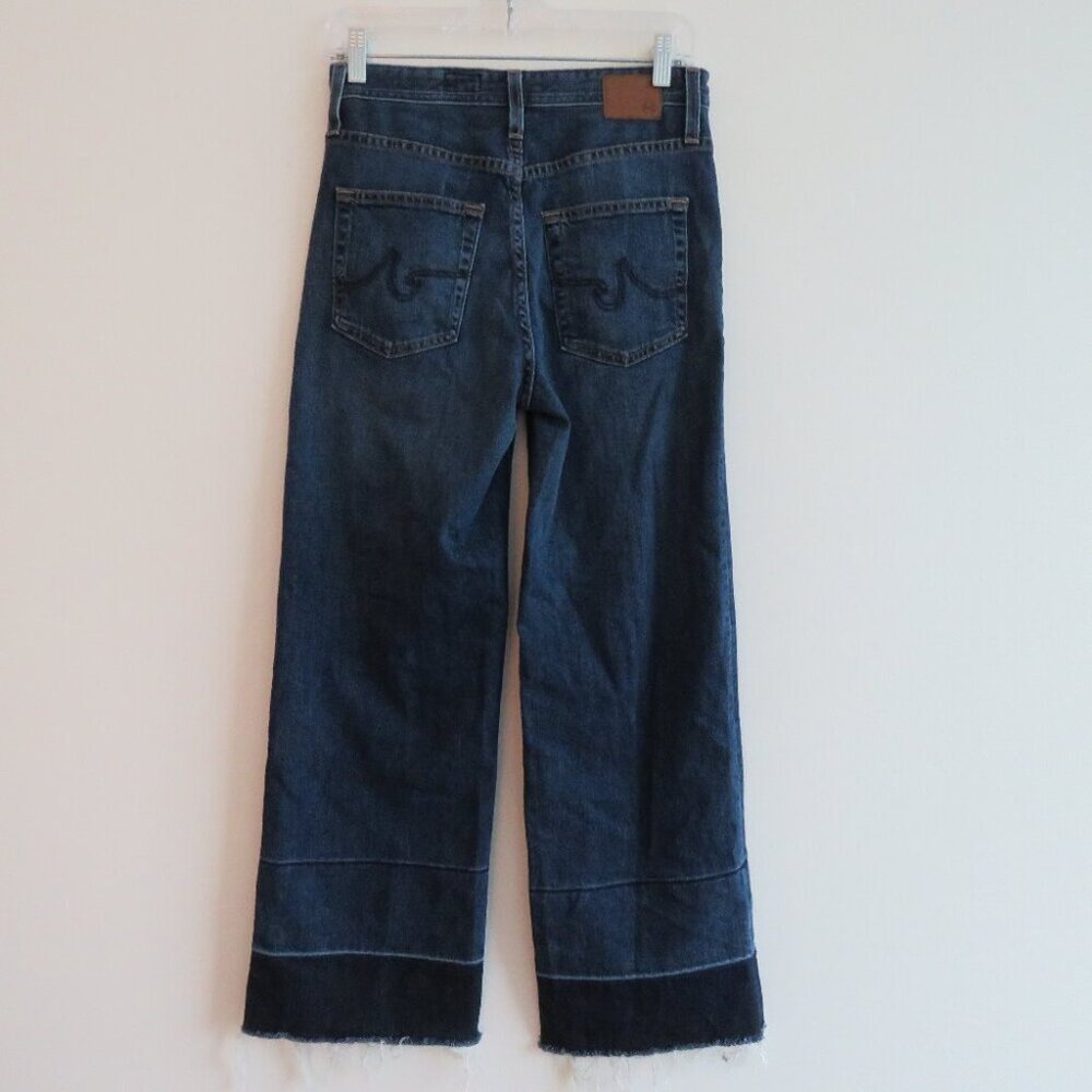 AG ADRIANO GOLDSCHMIED The Etta High Waisted Wide Leg Crop Jeans Released Hem 26 - Picture 10 of 16